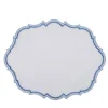 Set di 2 Tovagliette Ovali Bianche Oriente