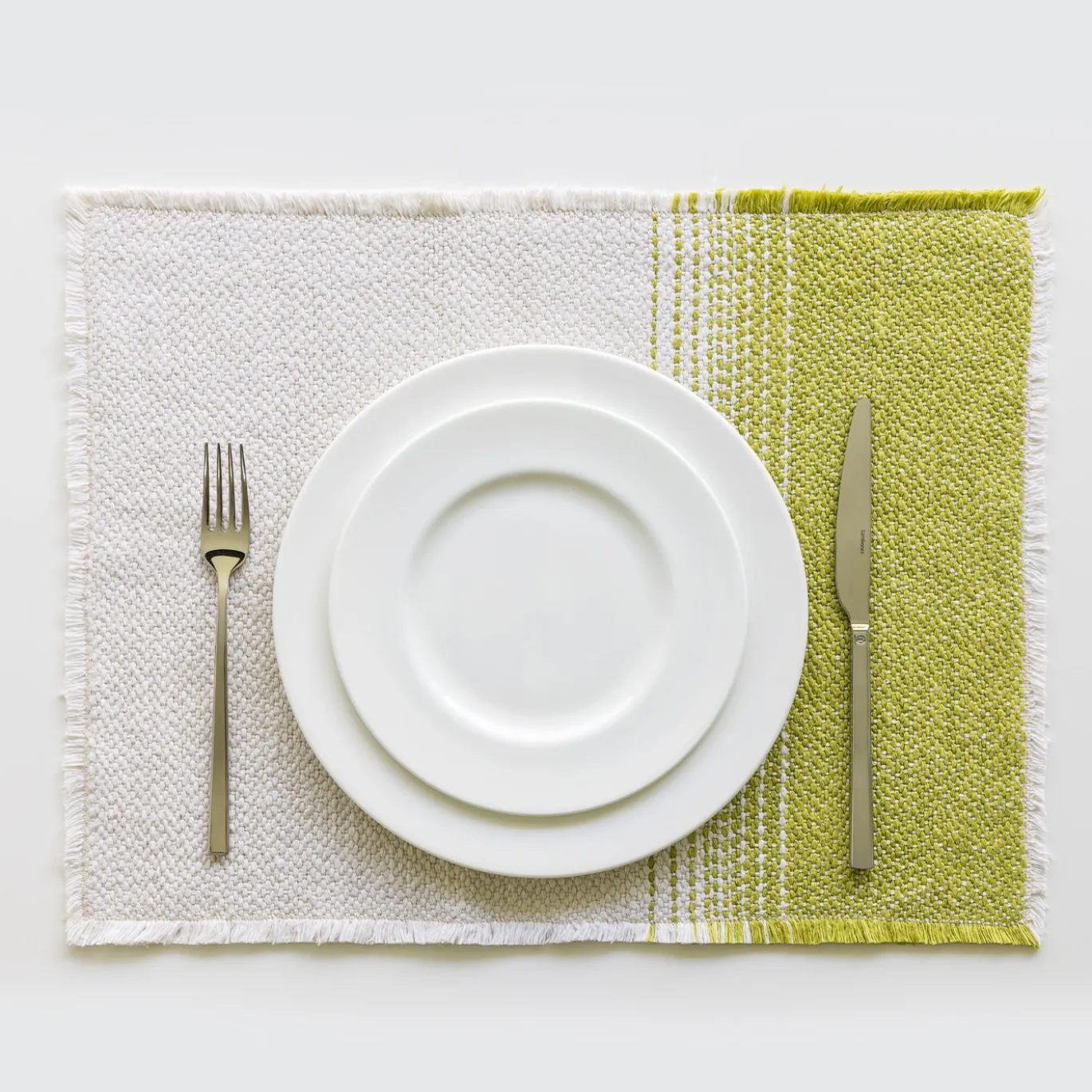 Set di 2 Tovagliette Rettangolari Croma Verde Kiwi