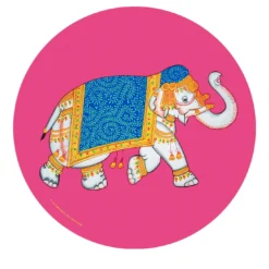 Set di 2 tovagliette rosa Elephant