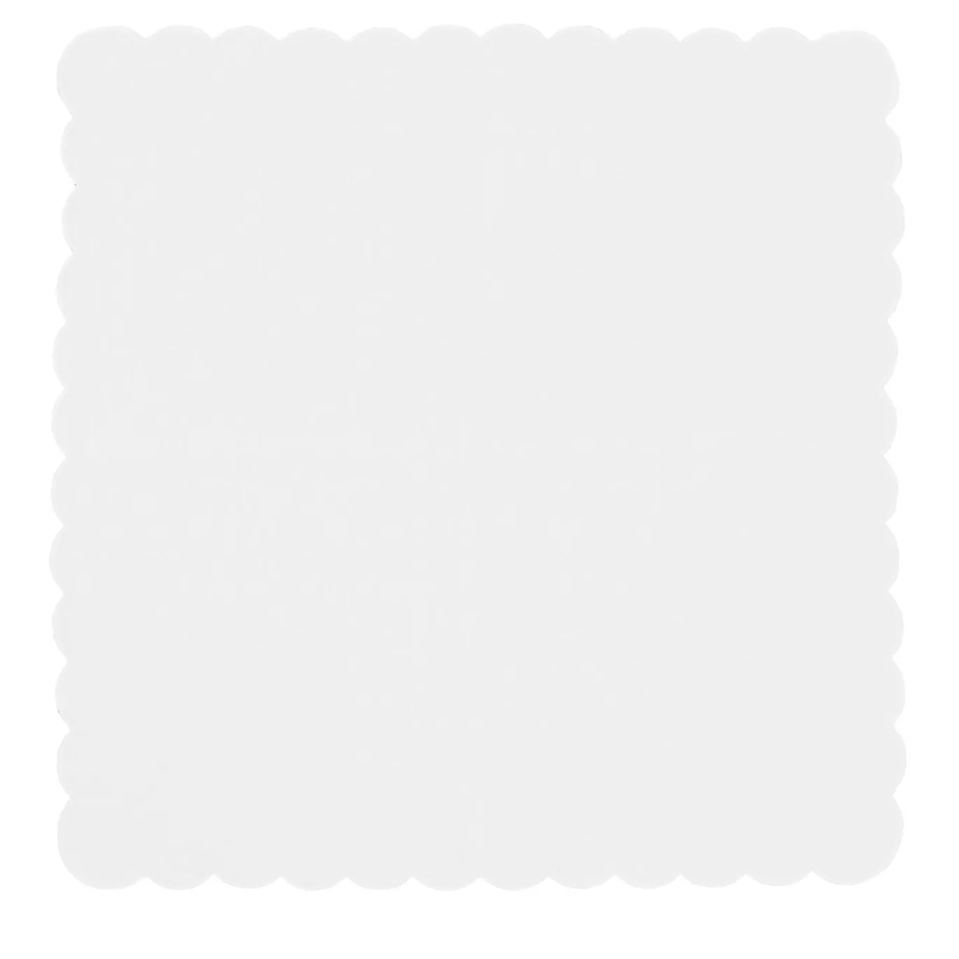 Set di 4 tovaglioli bianchi smerlati