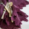 Set di 4 tovaglioli da vino con pizzo siciliano