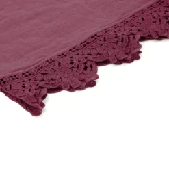 Set di 4 tovaglioli da vino con pizzo siciliano
