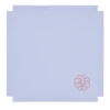Set di 6 tovaglioli lilla ricamati con frange Corallo Rosa