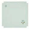 Set di 6 tovaglioli verde pastello con frange Grano Multicolor