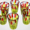 Set di 6 tumbler Blooming Field con papaveri e lavanda