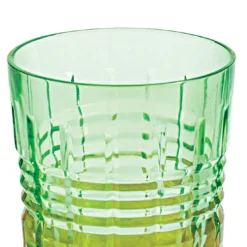 Set di 6 tumbler Londra verdi con base satinata arancione