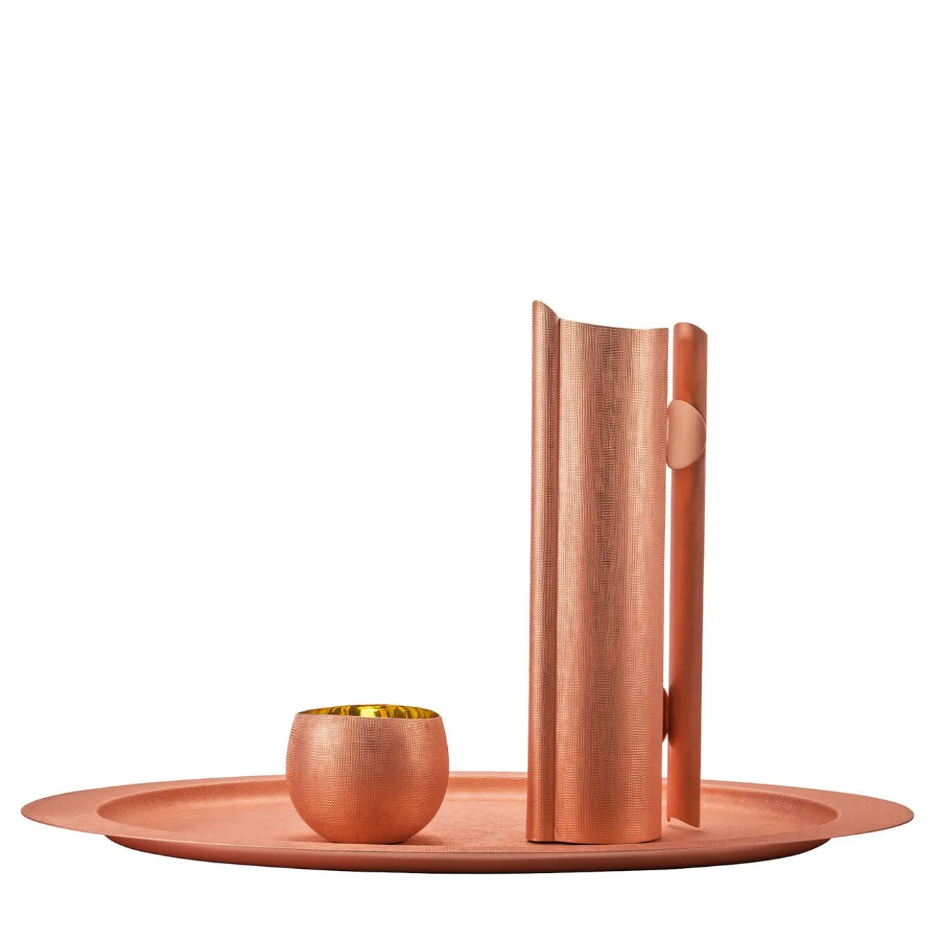Set di vassoi e bevande Velvet Rosa
