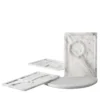 Set di vassoi e tagliere bianco Fidia