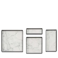 Set di vassoi modulari Fontane Bianche di Elisa Ossino