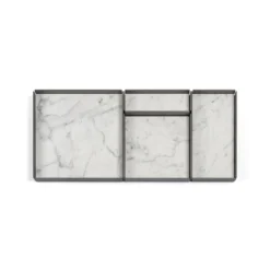 Set di vassoi modulari Fontane Bianche di Elisa Ossino