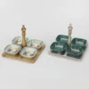 Set di 4 vassoi per salse
