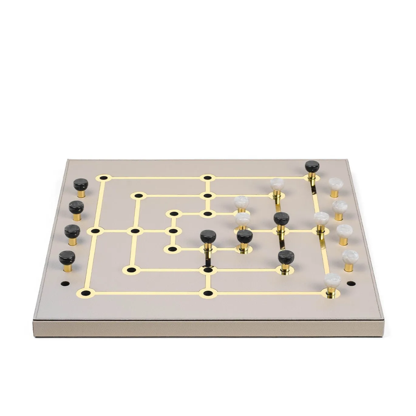 Set in pelle Mill Game Taupe