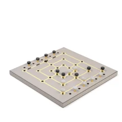 Set in pelle Mill Game Taupe
