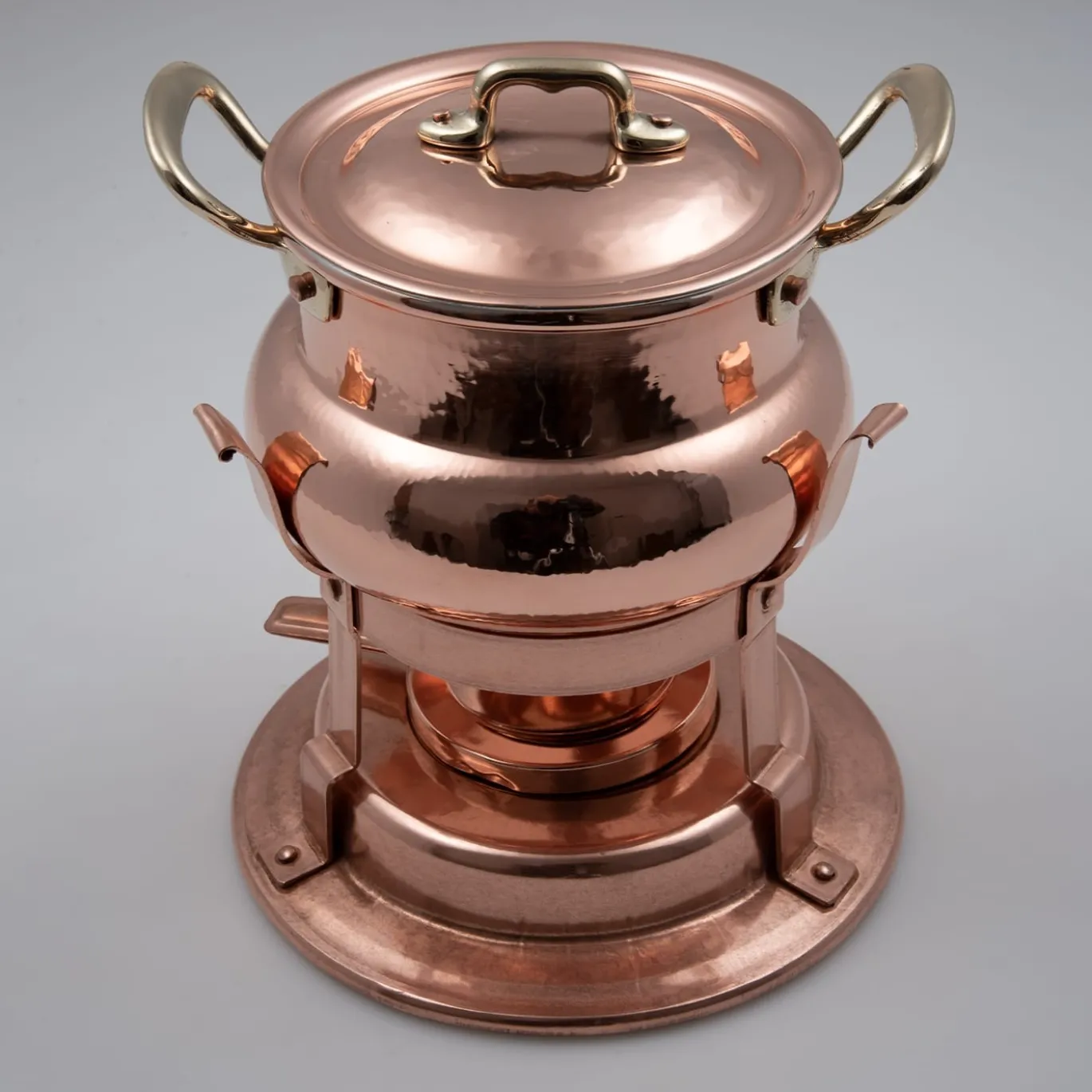 Set per fonduta in rame in stile tradizionale
