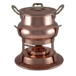 Set per fonduta in rame in stile tradizionale
