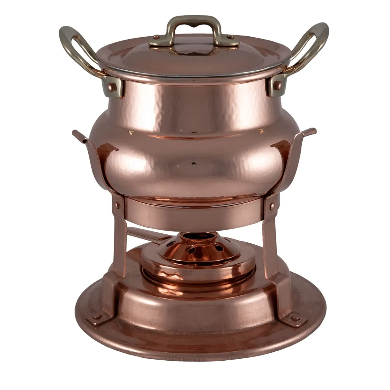 Set per fonduta in rame in stile tradizionale