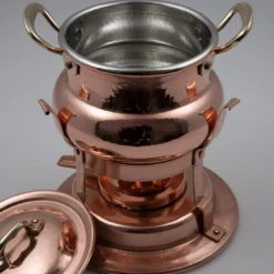 Set per fonduta in rame in stile tradizionale