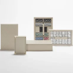 Set per il gioco del domino in pelle Diana