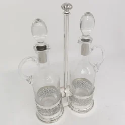 Set porta olio e aceto in argento