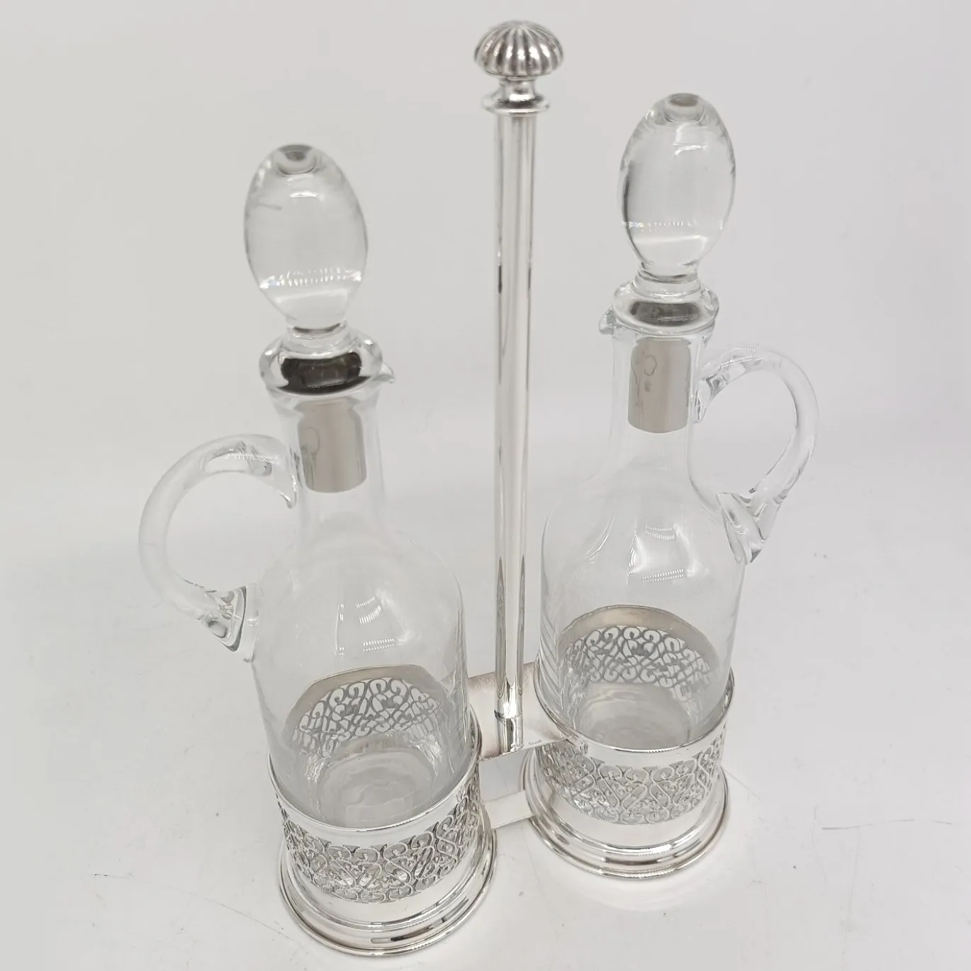 Set porta olio e aceto in argento