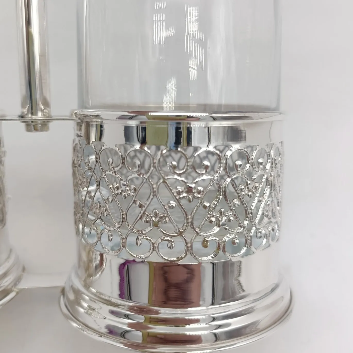 Set porta olio e aceto in argento