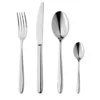 Set Posate 4 Pezzi Goccia in Acciaio Argentato