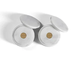 Set sale e pepe in marmo di Carrara Ellipse