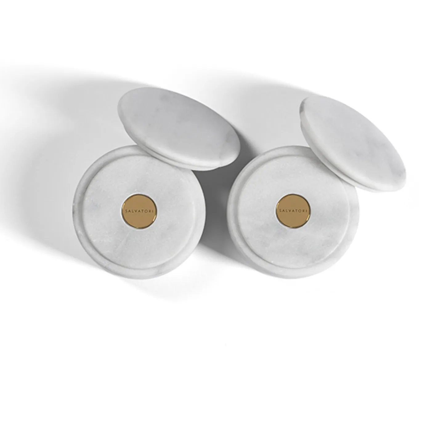Set sale e pepe in marmo di Carrara Ellipse