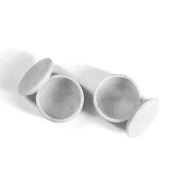 Set sale e pepe in marmo di Carrara Ellipse