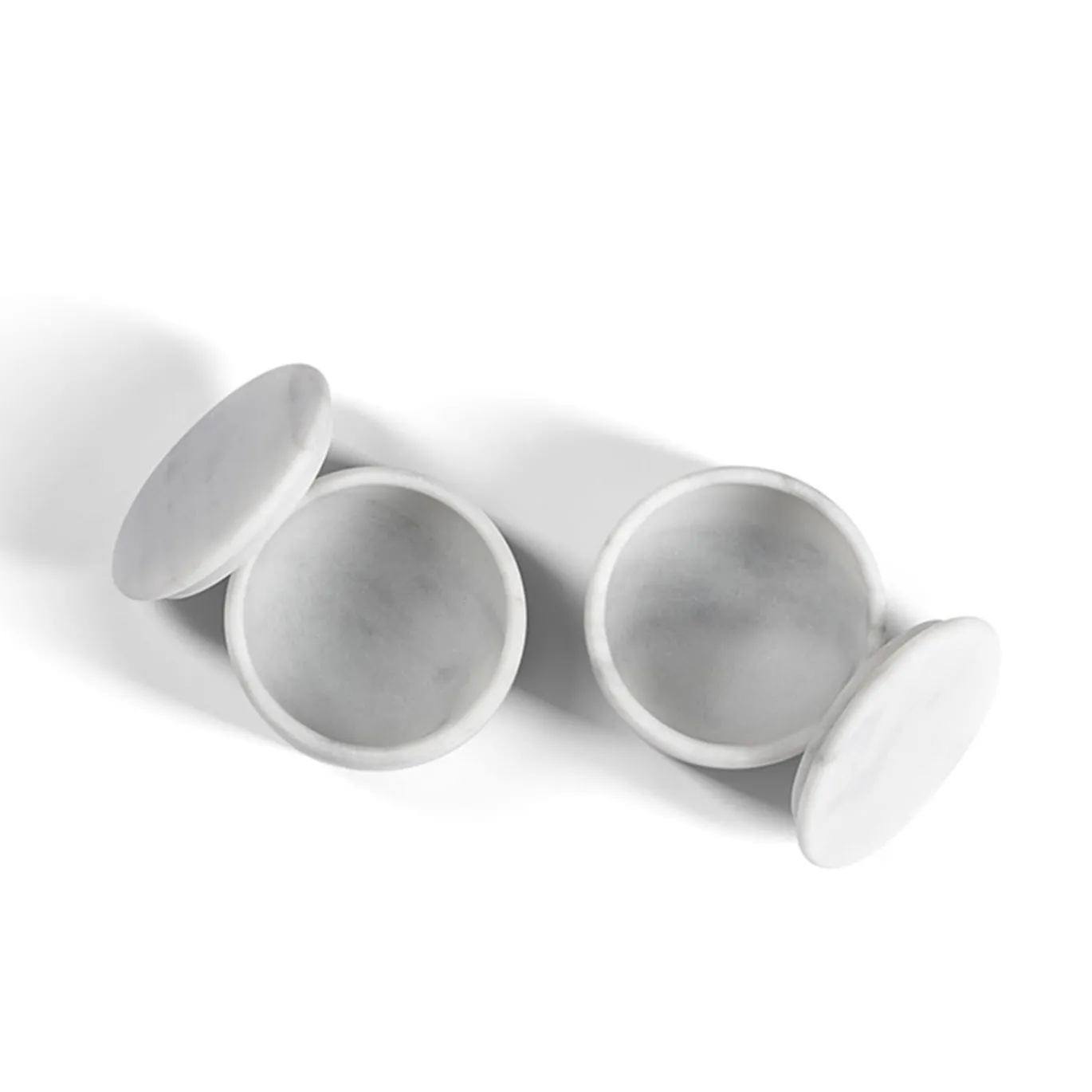 Set sale e pepe in marmo di Carrara Ellipse