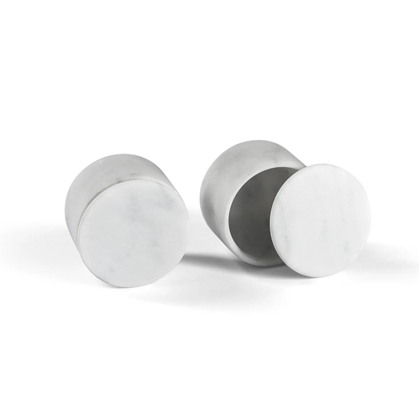 Set sale e pepe in marmo di Carrara Ellipse