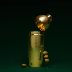 Shaker da Cocktail Corteccia in Ottone