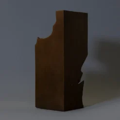 She Scultura in patina marrone scuro