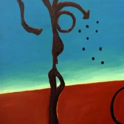 Sole Nero Sole Giallo Pittura acrilica su tela di A. Minopoli