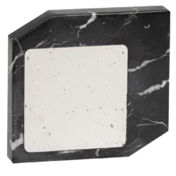 Sottobicchiere Inquadrato in Marmo Nero