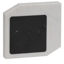 Sottobicchiere Inquadrato in Marmo Bianco