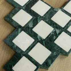Sottobicchiere Inquadrato in Marmo Verde