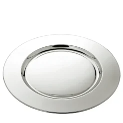 Sottopiatto Essentia in metallo argentato