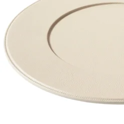 Sottopiatto in pelle Quarzo