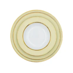 Sottopiatto in porcellana crema pastello