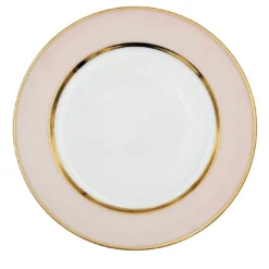 Sottopiatto in porcellana rosa pastello