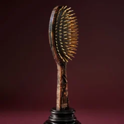 Spazzola ovale in acetato di cioccolato di Carrara Golden-Spike