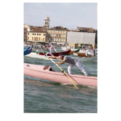 Stampa fotografica della gara di gondole