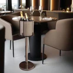 Stile Raffreddatore per vino isolato in acciaio inox per 2 bottiglie