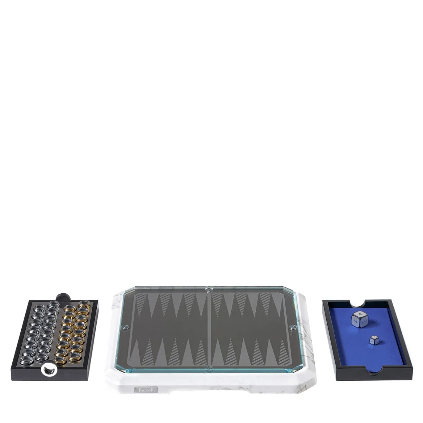 Stratego di marmo bianca Dama o Backgammon