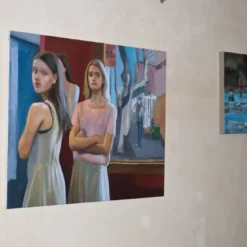 Studentesse Olio su tela Pittura