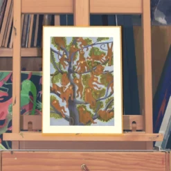 Studio per 'Esortazione' - Pittura a tempera su carta