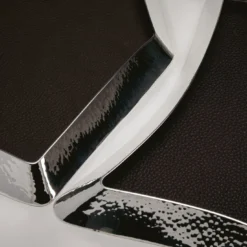 Svuotatasche Alegria 2 in ottone argentato e pelle