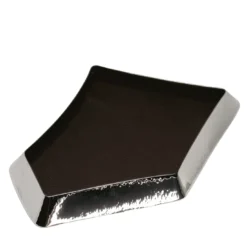 Svuotatasche Alegria 1 in ottone argentato e pelle