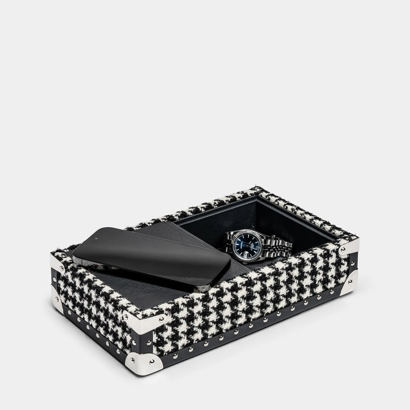 Svuota tasche con Caricabatterie Nero e Bianco Bauletto